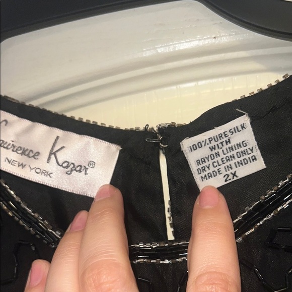 Embellished Black Floral Top - Picture 2 of 6